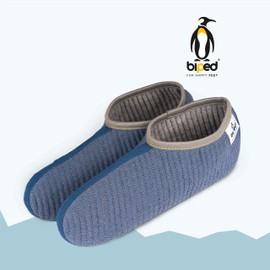 biped Boot Socks Robe – Warming Wellington Boots Socks – Durable with Robust Stitching Tape – Thick Quilted Socks as Slippers Replacement – Made in Germany – z2744, blue