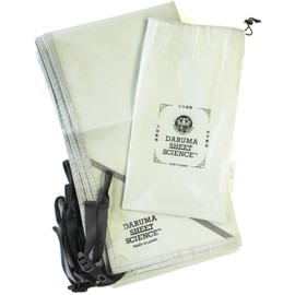 DARUMA SHEET | 2 Colors x 7 Sizes Available Ground Sheet, Waterproof, 55.1 x 78.7 inches (140 x 200 cm), Lightweight, Medium Thick, Leisure Sheet, Tent Sheet (Matte White (Translucent), 55.1 x 78.7