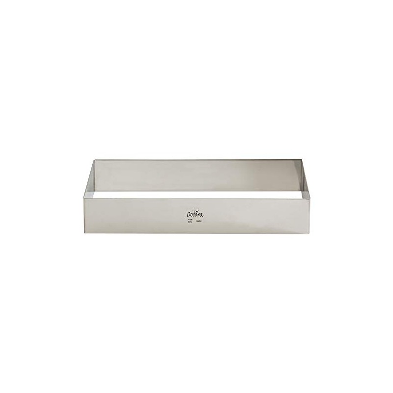 Decora Stainless Steel Rectangle Shape, Silver, 35 x 25 x