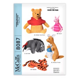 McCall's Winnie POOH Bear Stuffed Animal Pattern McCalls Tiger Piglet Kangaroo Tigger Toy