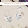 VEHYEGOI 2 Pieces Cat Lovers Keychains, Funny Keychains, Stainless Steel