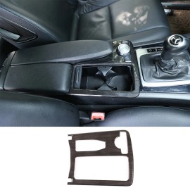 car-king888 Wood Grain Beverage Cup Holder Cover Protect Trim For Benz C Class W204 2008-13