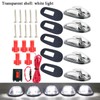 5-Piece 12V LED Cab Roof Marker Light Kit with Smoked