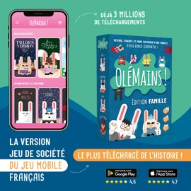 OLE MAINS ! Family Edition | Party Game for Family and Evening | Crazy Laughter Guaranteed for the Whole Family, Adults & Teenagers, Children & Friends, Designed in France