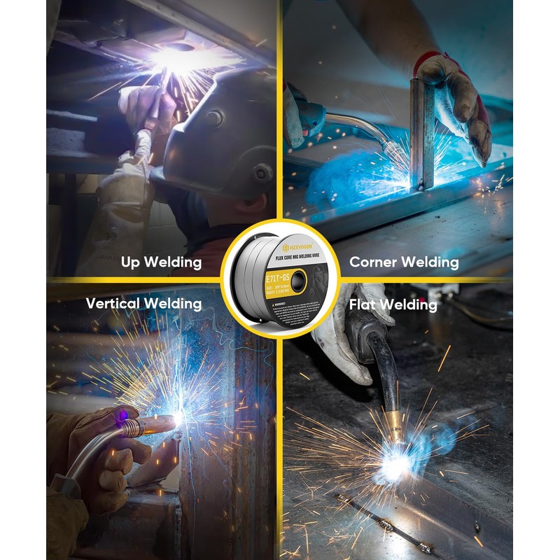 H HZXVOGEN E71T-GS .030''Gasless Flux Core MIG Welding Wire for