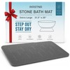 31.5"x19.7" Stone Bath Mat for Bathroom, Large Diatomite Bathmat
