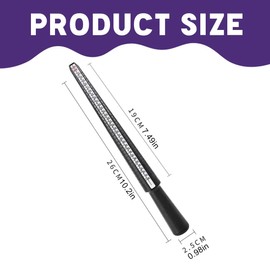 MEXRUMI Set of 2 Ring Sizer Ring Sizer Measuring Scales Set Finger Gauge Jewellery Sizing Tools Ring Sizer Size Standard UK EU USA for Measuring Ring Size and Finger Size (Purple)