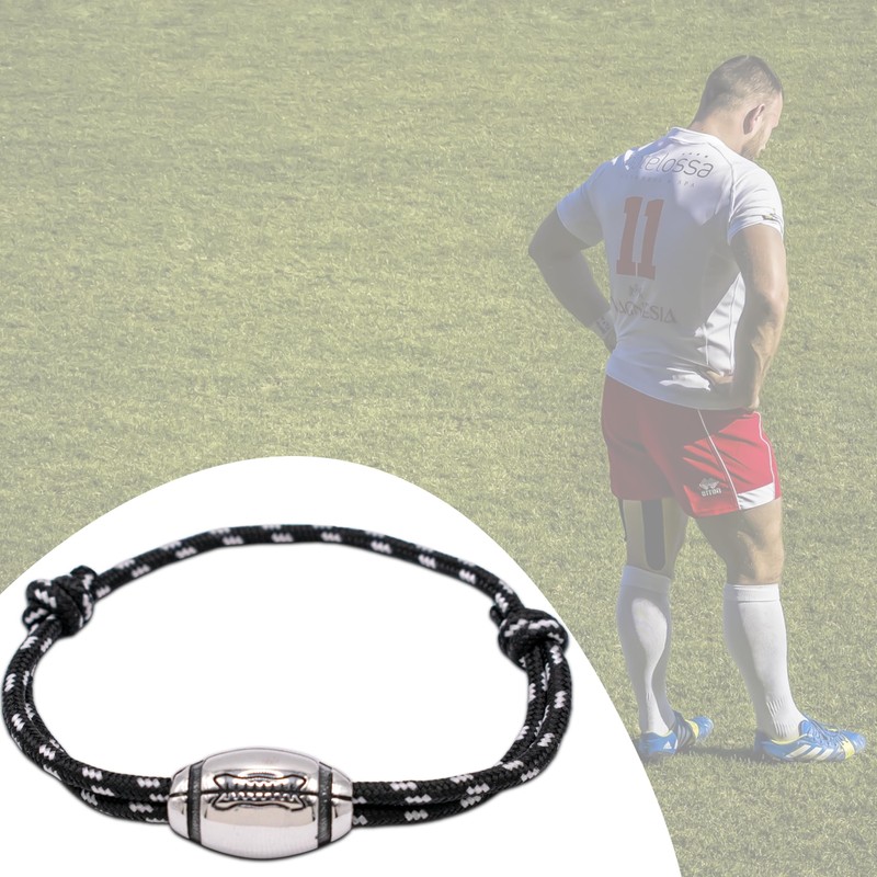 Ernestine - Bracciale rugby - misura regolabile, regalo festa del