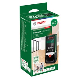 Bosch Laserentfernungsmesser AdvancedDistance 50 C (Distanz bis 50m präzise messen, Touch-Display, Messfunktionen mit integrierter Hilfe, im Karton)
