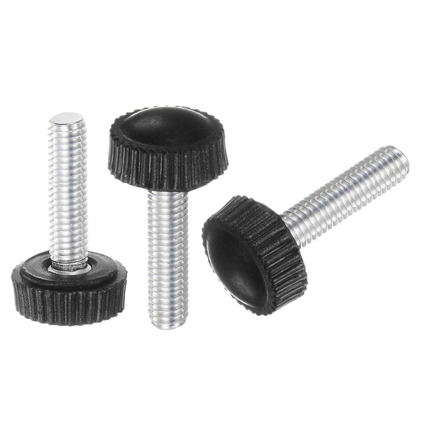 uxcell 20pcs M5 x 20mm Metric Male Thread Knurled Knobs,