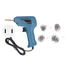 Plastic Welding Torch with Staple Robust Practical Bumper Repair Stapler Plastic Welder Gun Kit US Plug 100‑120V Cyan