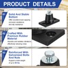 PATIKIL Rubber Vibration Isolator Mounting Bracket 30kg / 66lb Load