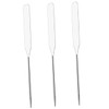 OATIPHO 3Pcs Stainless Steel Makeup Spatula Cosmetic Stirring Stick for