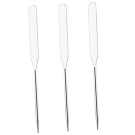 OATIPHO 3Pcs Stainless Steel Makeup Spatula Cosmetic Stirring Stick for Blending Nail Art Foundation Pigments Easy to Clean Smooth Surface Mixing Tool