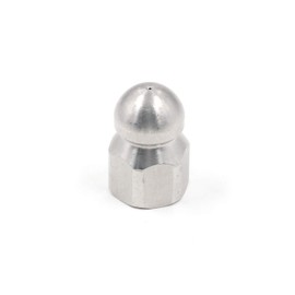 Tulead Stainless Steel Sewer Jet Nozzle Pipe Jet Hose Cleaning Nozzle 3/8" Including 1 Front Jet,3 Rear Jets