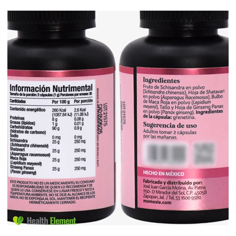 Kit Schissandra Complex Shatavari Ginseng Kalanchoe Sin Sabor