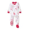 Burt's Bees Baby Baby Girls Pajamas, One-Piece Footed Sleeper PJs,