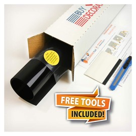 BDF BLKT Window Film Blackout Day & Night 24 Hour Opaque Privacy - 36in X 12ft