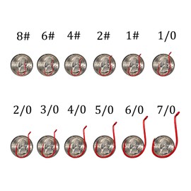 Octopus Beak Hooks Fishing Circle Hooks Offset Ultra Sharp for Freshwater Saltwater-50-Pack-5/0