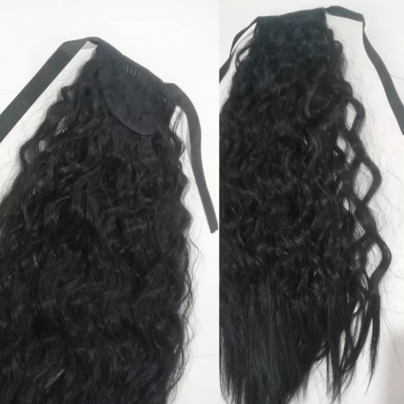 TASSYME ACCESORIOS Coleta Pony Postiza Rizada Negra Ed. Mujer Moderna