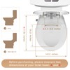 Round Bidet Toilet Seat with Soft Close and Quick Release,Non-Electric