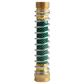 ANCLLO Garden Hose Coiled Spring Protector Solid Brass Connector Garden Faucet Extension