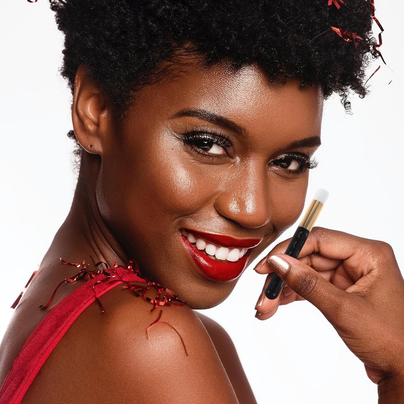 Yardwe Cepillo de pestañas negro, 10 herramientas para limpieza facial