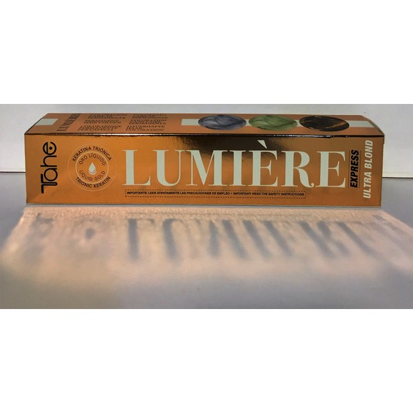 Tahe Lumiere Express Permanent Color Cream # 101 (Platinum Ash Blonde) 100ml / 3.38oz with Trionic Keratin