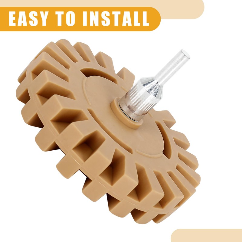 Partuto 1 Pc 4" Universal Car Eraser Wheel Thickness 20mm