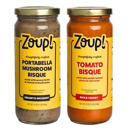 ZoupSoup Combo Pack - Tomato Bisque and Portabella Mushroom, 16oz each