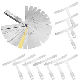 Keadic Pack of 10 Guitar Luthier Tools Includes 9 Understring Guitar Radius Gauge and 1 Clear Gauge, Universal Guitar Gauge Ruler Measuring Tool for Guitar Bass Setup Repair Tools