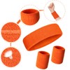 Bememo 6 Pcs Neon Sports Sweatbands Set Includes 2 Headband