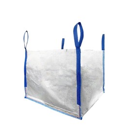 DURASACK Heavy Duty Builder's Bulk Bags 100-Gallon White Woven Polypropylene Contractor Trash Bags for Demo and Construction, Holds up to 2200 lbs