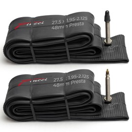 Fincci Pair 27.5 x 1.95-2.125 Inch Bike Inner Tubes 48mm Presta Valve for MTB Road Hybrid Bicycle Bike - Pack of 2 27.5 Mountain Bike Tube