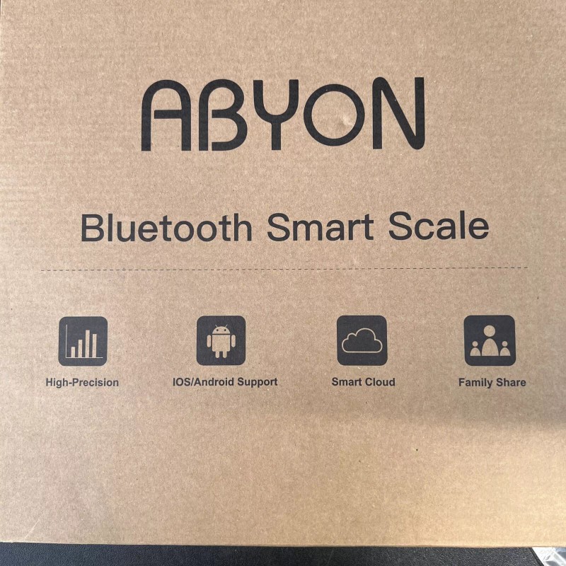 Abyon CS20N Gray Black Wireless Bluetooth Smart Digital Body Fat