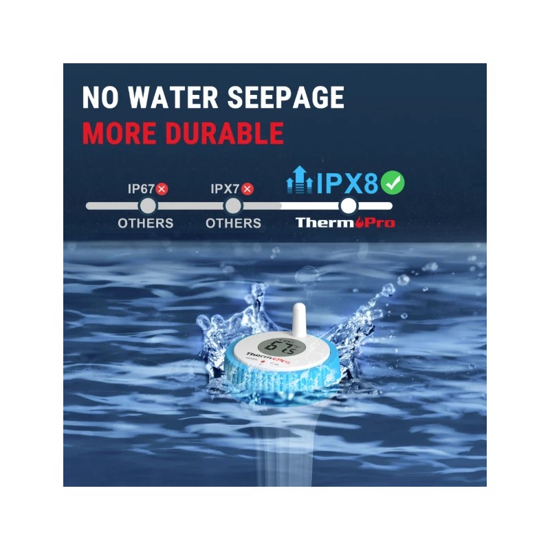 ThermoPro Digital Pool Thermometer, Floating Water Thermometer for Hot Tubs