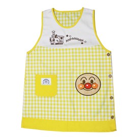 Anpanman Nursery Character Apron, Yellow, Nursery Apron, Adult, Nursery Apron, Character, M, L, Cute, Gift, Nursery School, Kindergarten, red