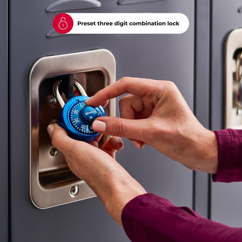 Master Lock Locker Lock, Combination Lock for Gym and School