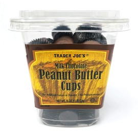 Trader Joe's Milk Chocolate Peanut Butter Cups (Pack of 4) Tubs - 16 oz Each - 4 Pounds Total