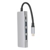 USB C Splitter Silver 5Gbps Speed Heat Dissipation Function Smart