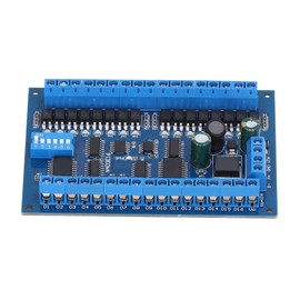 16 Input 16 Output Expansion Board RS485 16 Channel Remote Control Switch Module PLC IO Module DC 6.5‑30V for Smart Home Camera(Single board)