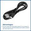 MECCANIXITY 2 Pcs Mini USB Cable, 2.6ft Standard USB to