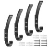 Hanging Coat Hooks Wall Mount,4PCS Large Coat Hanger Wall Hangers
