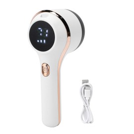 CHEOTIME Fabric Shaver, Lint Remover Rechargeable Electric Lint Remover Multifunctional Rechargeable Digital Display Fuzz Remover Fabric Lint Remover for Clothes Furniture (White)