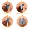 uxcell 6Pcs Wall Grommets for Cables 1 Inch Silicone Cable