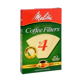 Melitta Super Premium #4 Natural Brown Coffee Filters, 40 ct (Pack of 6)