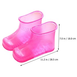 MUCKLILY Foot Spa Soak Boots, Massage Foot Bath Shoes, Anti-Slip High-Density Foot Soaking Boots, Foot Soaking Bath Basin, Foot Spa Shoes Pedicure Foot Spa for Thermal Massage to Promote Circulation