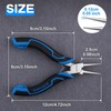 SPEEDWOX 5 Inch Round Nose Pliers for Jewelry Making, Mini