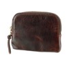Porter Soak Round Zipper Coin Purse, 2.Brown