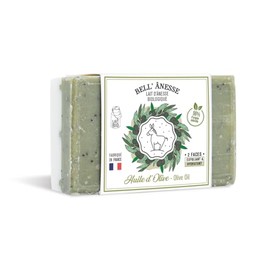 Jabón de Doble Cara con Leche de Burra Orgánica 125 gr | Limpiador | Label Provence Nature (Aceite de Oliva)